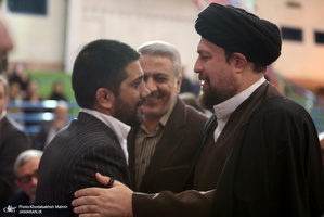حضور سید حسن خمینی در آیین نامگذاری مجموعه ورزشی استاد کهندل