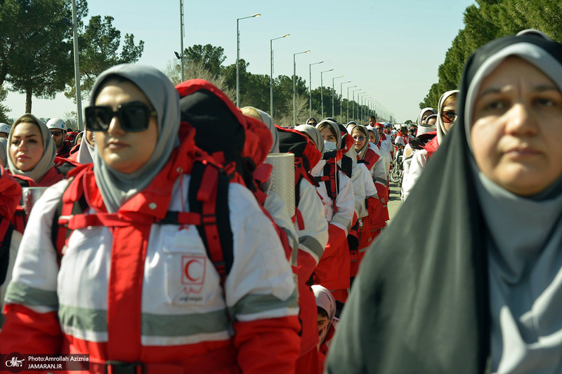 آئین آغاز طرح ملی خدمات نوروزی جمعیت هلال احمر در جوار حرم مطهر امام خمینی (س)