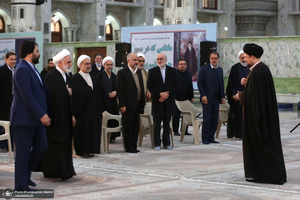 تجدید میثاق رئیس قوه قضائیه و مسئولان عالی قضایی با آرمان‌های حضرت امام خمینی (س)