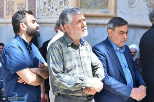 مراسم خاکسپاری پیکر مرحوم محمدعلی جماعتی (ره) در حرم امام خمینی (س)