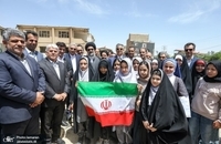 آیین خشت‌گذاری مدرسه امام خمینی(س) خمین