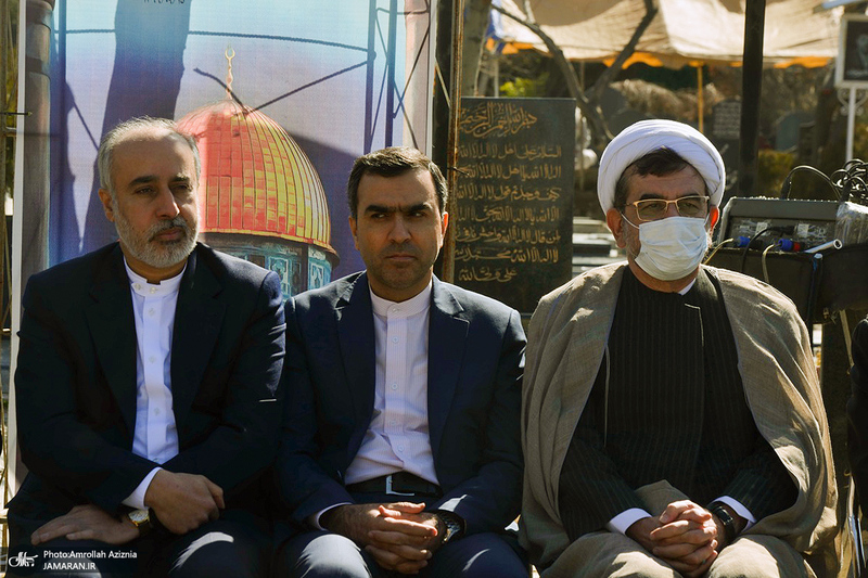 مراسم تشییع و خاکسپاری صلاح زواوی سفیر سابق فلسطین در تهران