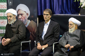 مراسم بزرگداشت آیت الله حسن صانعی (ره) در حسینیه جماران -1