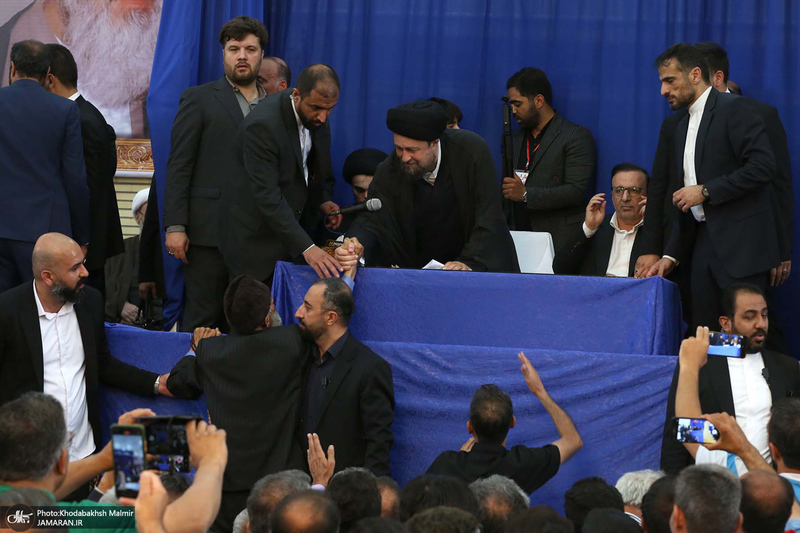 حضور سید حسن خمینی در روستای خیارج استان قزوین -2