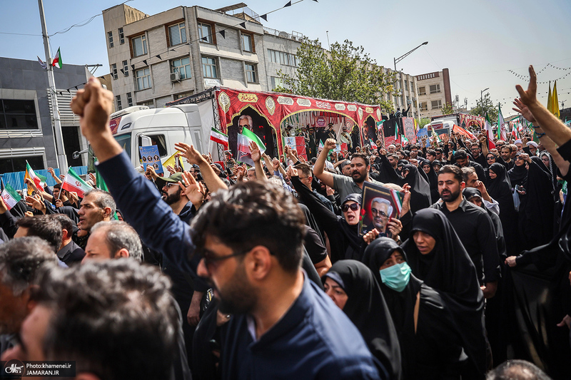 مراسم تشییع شهدای جنگ تحمیلی رژیم صهیونیستی در تهران-5