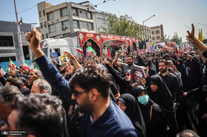 مراسم تشییع شهدای جنگ تحمیلی رژیم صهیونیستی در تهران-5