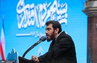 مراسم روز بسیج در حسینیه امام خمینی(ره) با حضور فرمانده کل سپاه پاسداران و هزاران تن از بسیجیان (7)