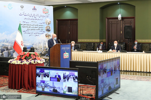 مراسم بهره برداری از طرح های ملی وزارت نفت با حضور رئیس جمهور