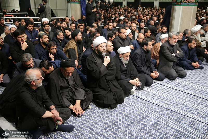 آخرین شب مراسم عزاداری حضرت اباعبدالله الحسین(ع) در حسینیه امام خمینی(ره)