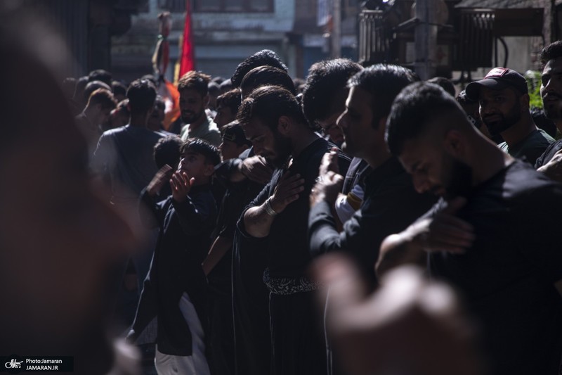 دسته عزاداری سنتی در کشمیر ھند