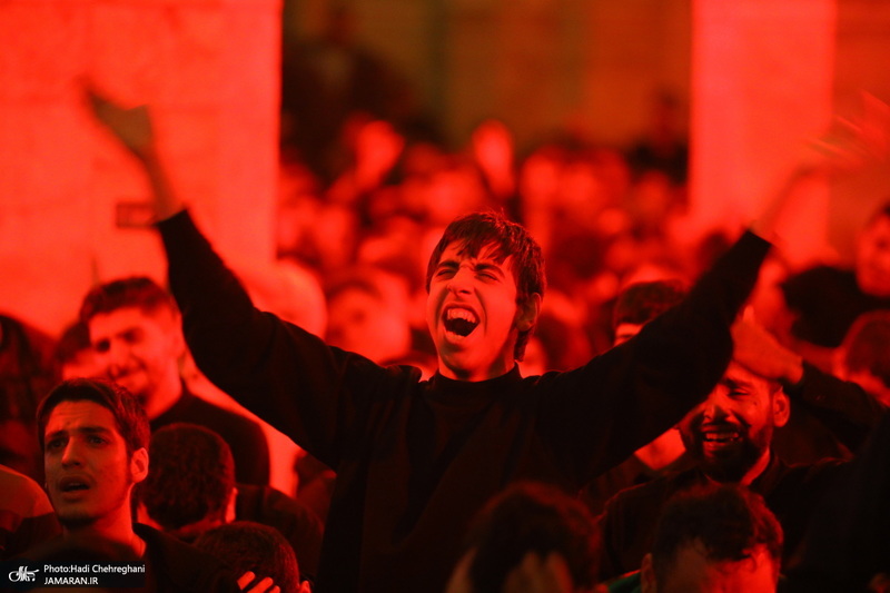 مراسم عزاداری شهادت حضرت فاطمه زهرا (س) در مسجد اعظم قم‎