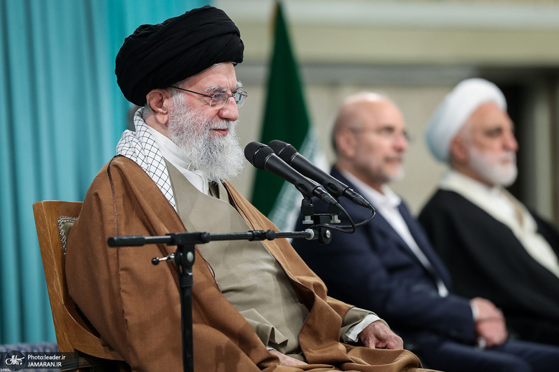 دیدار مسئولان نظام و سفرای کشورهای اسلامی با رهبر معظم انقلاب