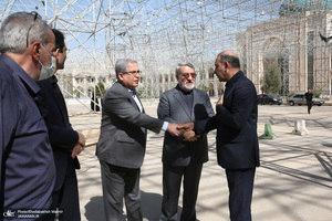 مراسم تشییع نوه حجت الاسلام والمسلمین علیخانی در حرم مطهر امام خمینی (س)