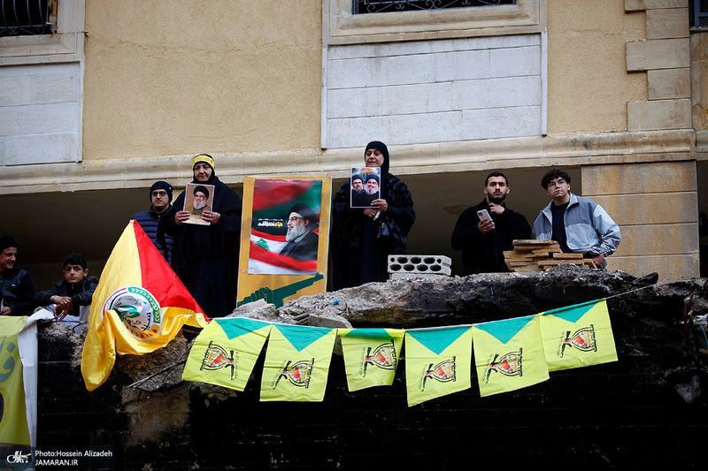 تصاویر اختصاصی جماران از حال و هوای بیروت یک روز مانده به تشییع شهید سید حسن نصرالله (ره)