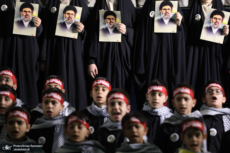 مراسم بزرگداشت شهیدان سید حسن نصرالله و سید هاشم صفی الدین در تهران