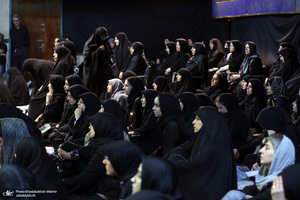 مراسم عزاداری در صبح روز تاسوعا در حسینیه جماران‎