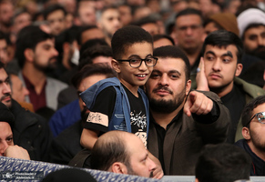 مراسم عزاداری شب شهادت حضرت فاطمه‌زهرا (س) در حسینیه امام خمینی