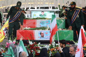 مراسم تشییع شهدای جنگ تحمیلی رژیم صهیونیستی در تهران-4