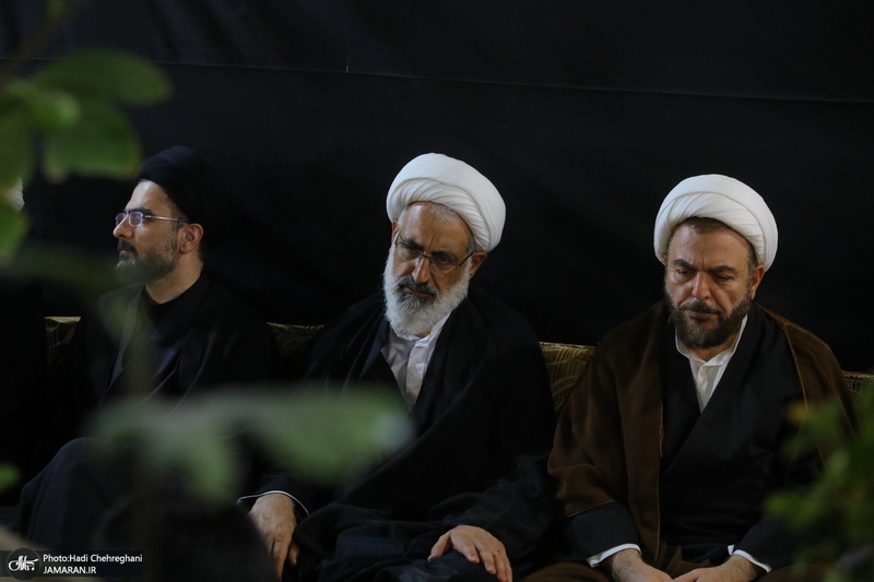 مراسم عزاداری دهه اول ماه صفر در بیت مرحوم آیت الله شاه آبادی‎