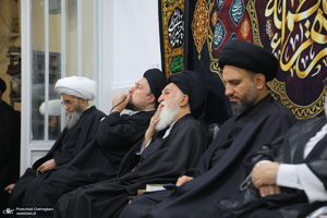 عزاداری شهادت حضرت فاطمه (س) در بیت آیت الله دوستی زنجانی‎