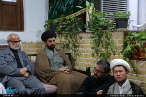 مراسم عزاداری شب شهادت امام موسی کاظم (ع) در بیت امام خمینی (ره) در قم