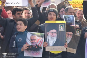 راهپیمایی مردم سراسر کشور در محکومیت ترور سردار قاسم سلیمانی 