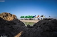 پیاده‌روی زائران اربعین از راس البیشه به مقصد کربلا (6)