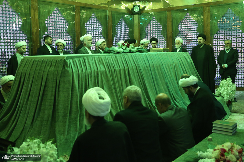 تجدید میثاق رئیس قوه قضاییه و مسئولان عالی قضایی با آرمان‌های حضرت امام (س)