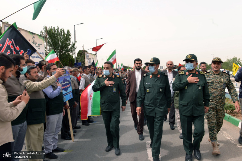 رزمایش جهادگران فاطمی در جوار حرم مطهر امام خمینی(س)