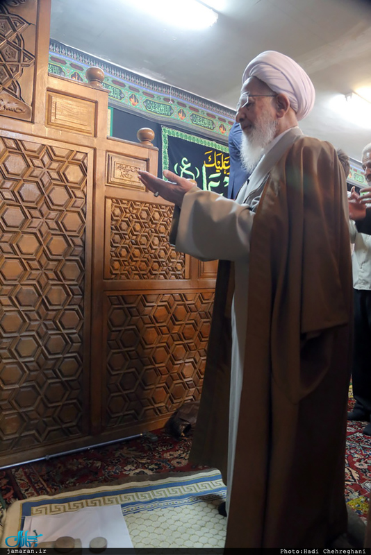 اقامه نماز عید سعید فطر به امامت آیت الله العظمی جوادی آملی در روستای احمدآباد