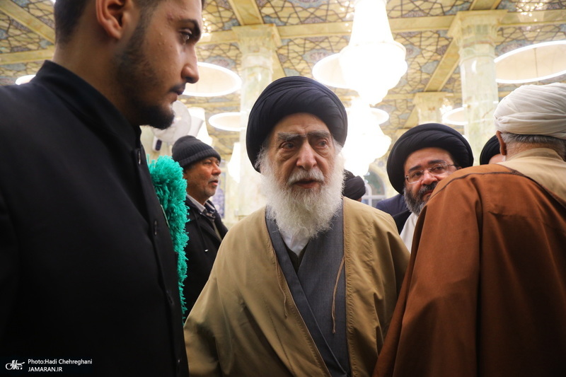 مراسم ترحیم و بزرگداشت آیت الله سید محمدعلی شیرازی در مسجد اعظم قم