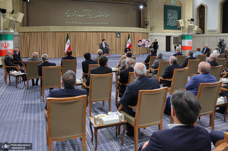 دیدار رئیس‌جمهور و اعضای هیئت دولت با رهبر معظم انقلاب