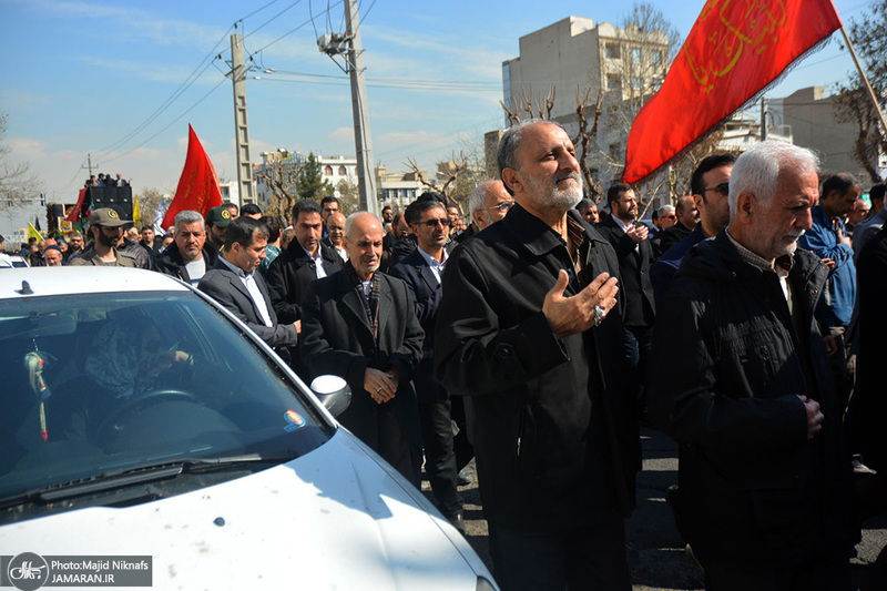 مراسم تشییع و تدفین 2 شهید گمنام در دانشگاه آزاد تهران جنوب