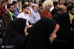 دیدار جمعی از شاعران و اهالی فرهنگ و ادب با رهبر معظم انقلاب