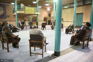 دیدار اعضای انجمن اسلامی معلمان یا سید حسن خمینی