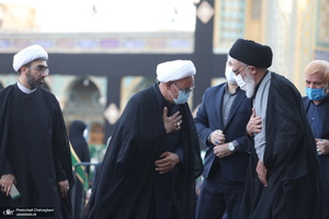 مراسم تعویض پرچم حرم حضرت معصومه (س) در شب اول ماه محرم‎‎