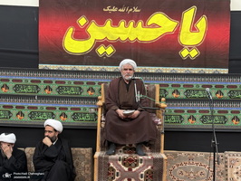 مراسم عزاداری روز تاسوعای حسینی در بیوت مراجع و علماء‎