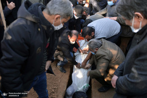 مراسم تشییع و خاکسپاری مرحوم حجت الاسلام و المسلمین سید رضا حسینی امین