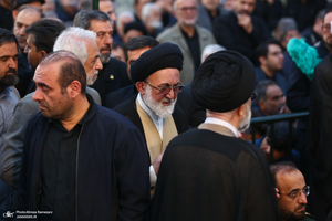 مراسم خاکسپاری شهید حسین امیرعبداللهیان در حرم حضرت عبدالعظیم حسنی (ع)