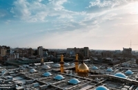 تصاویر هوایی از بین‌الحرمین کربلا در آستانه اربعین (5)