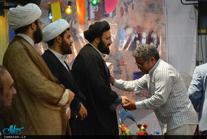 جشن بزرگ روز مباهله در حسینیه صنف لباس فروش تهران با حضور سید علی خمینی