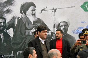 گلباران محل جلوس امام خمینی(س) در بهشت زهرا(س)