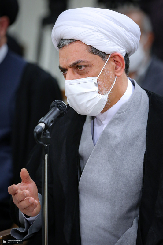 دیدار دست‌اندرکاران همایش بین‌المللی حمزه سیدالشهداء(ع) با رهبر معظم انقلاب