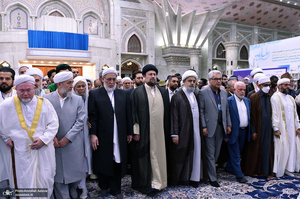 تجدید میثاق مهمانان سی و نهمین اجلاس وحدت اسلامی با آرمان‌های امام خمینی(س) -1