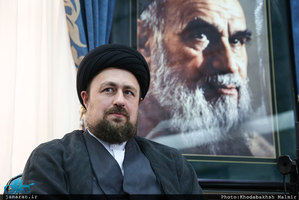 دیدار اعضای ستاد مرکزی برزگداشت حضرت امام خمینی(س) با سید حسن خمینی