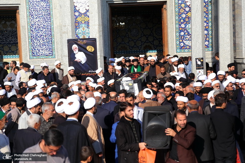 مراسم تشییع و خاکسپاری مرحوم آیت الله قاضی زاده اراکی(ره)