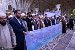 تجدید میثاق مهمانان سی و سومین کنفرانس وحدت اسلامی با آرمان‌های امام خمینی(س)