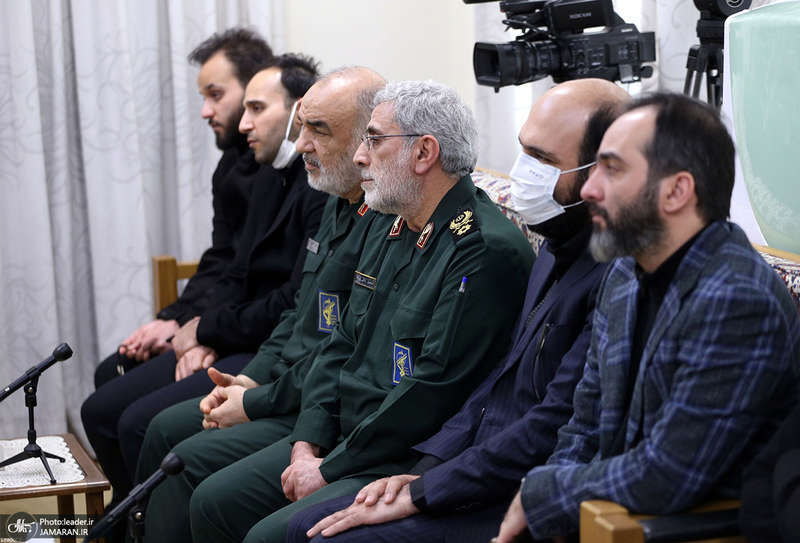 دیدار خانواده سردار شهید حاج قاسم سلیمانی با رهبر معظم انقلاب