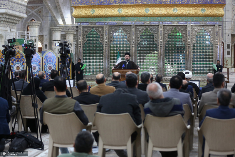 تجدید میثاق رئیس و جمعی از مدیران سازمان صداوسیما با آرمان‌های امام خمینی(س)-2