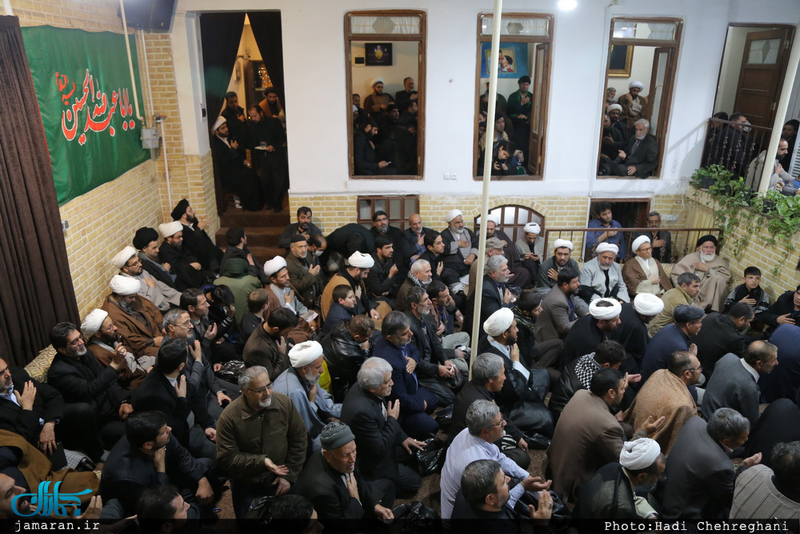 مراسنم عزاداری شهات حضرت زهرا(س) در بیت تاریخی امام خمینی در قم
